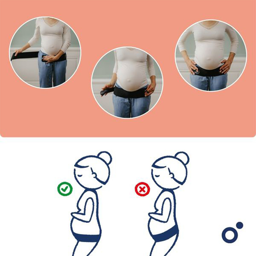 Ceinture de maintien grossesse Mom'n Belly - Noir 