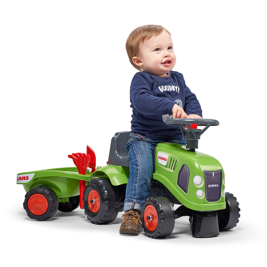Tracteur Claas avec remorque 