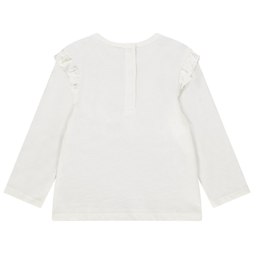 T-shirt manches longues print cygne pour bébé fille 