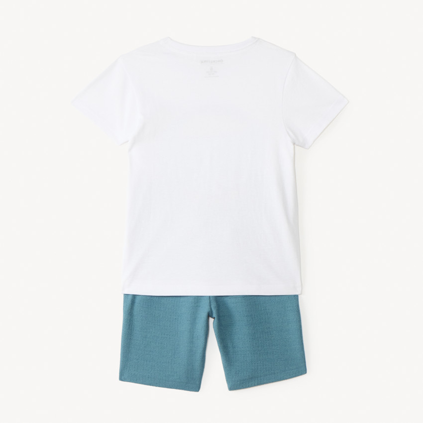 Ensemble court 2 pièces t-shirt et bermuda pour garçon 