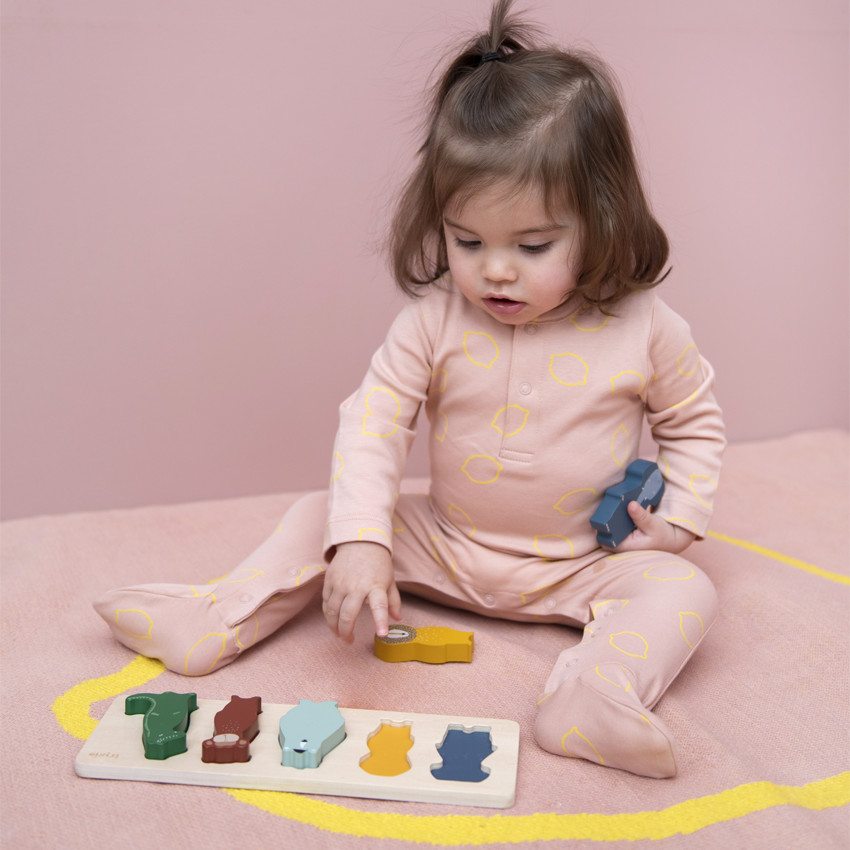 Puzzle de formes en bois 