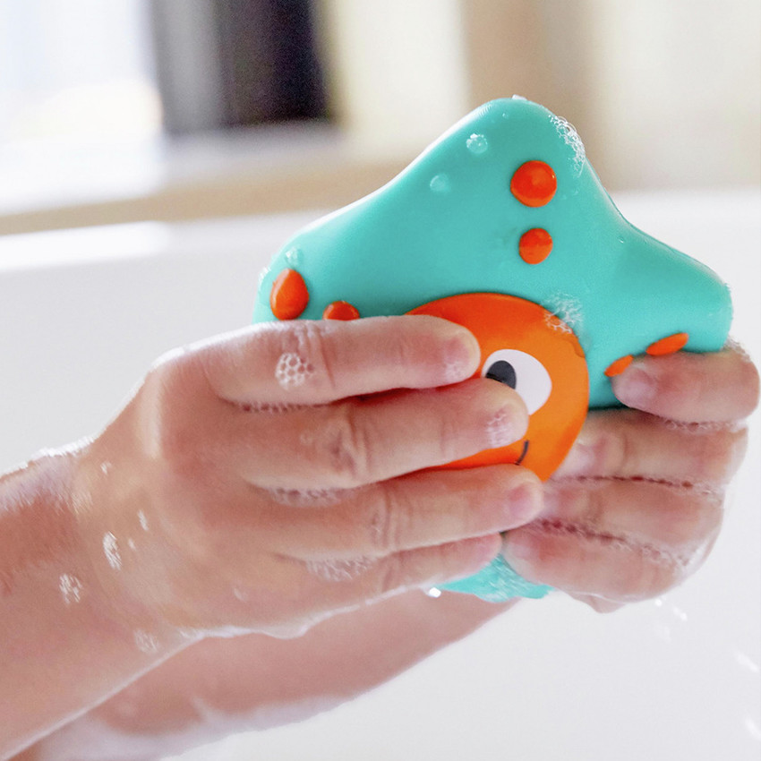 Jouet de bain aspergeur Pieuvre et Étoile de mer 