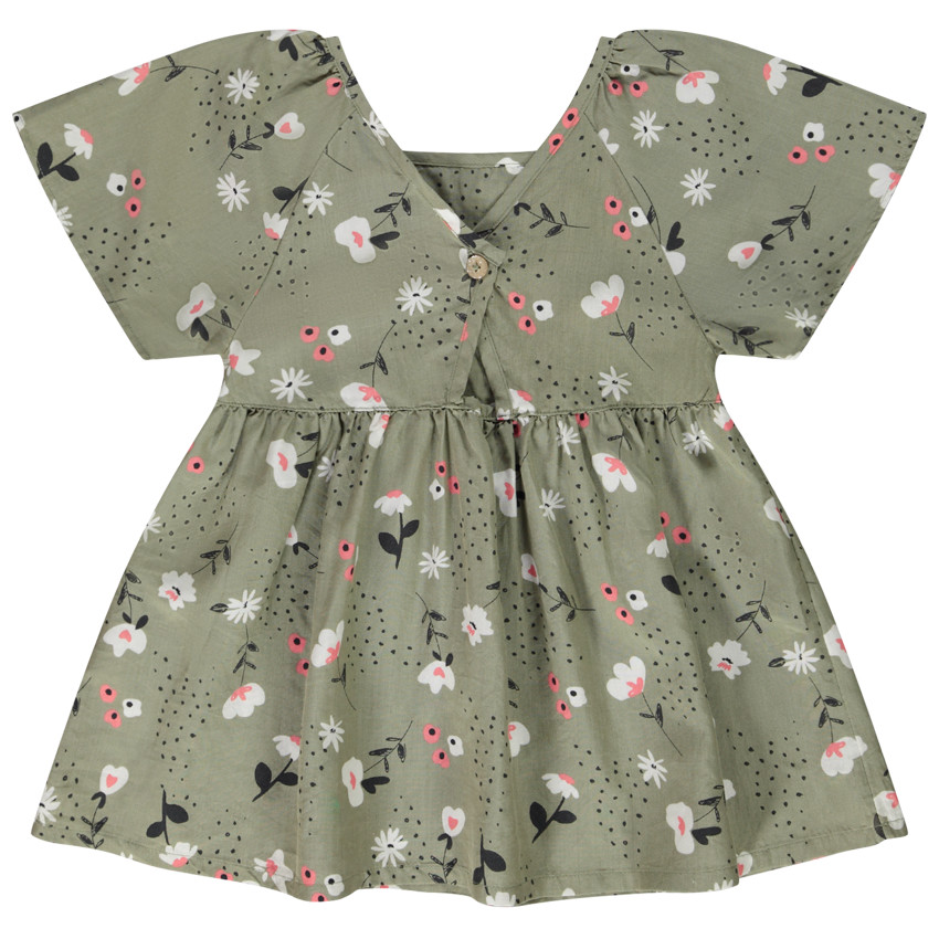 Tunique manches courtes en lyocell imprimé floral pour fille 