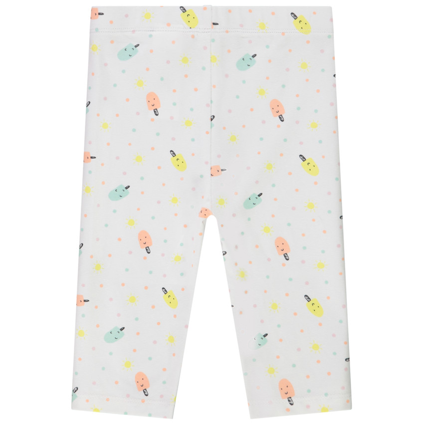 Corsaire en jersey avec imprimé fantaisie pour bébé fille 