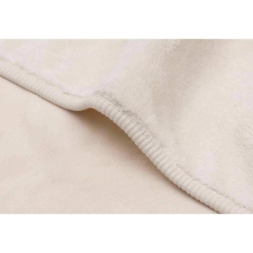 Couverture berceau 75x100cm Jersey/Sherpa Oatmeal 