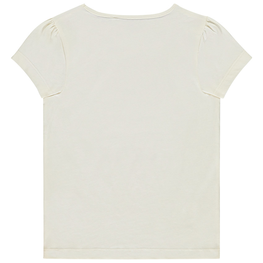 T-shirt manches courtes print fantaisie pour fille 