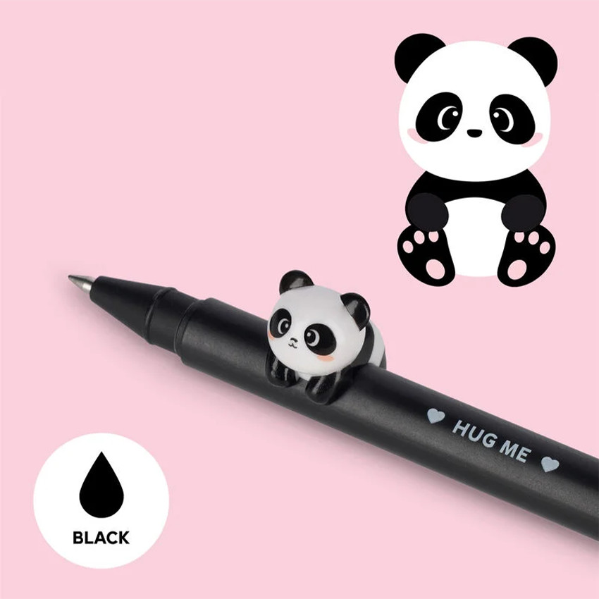 Stylo gel à encre noire Lovely Friends panda 
