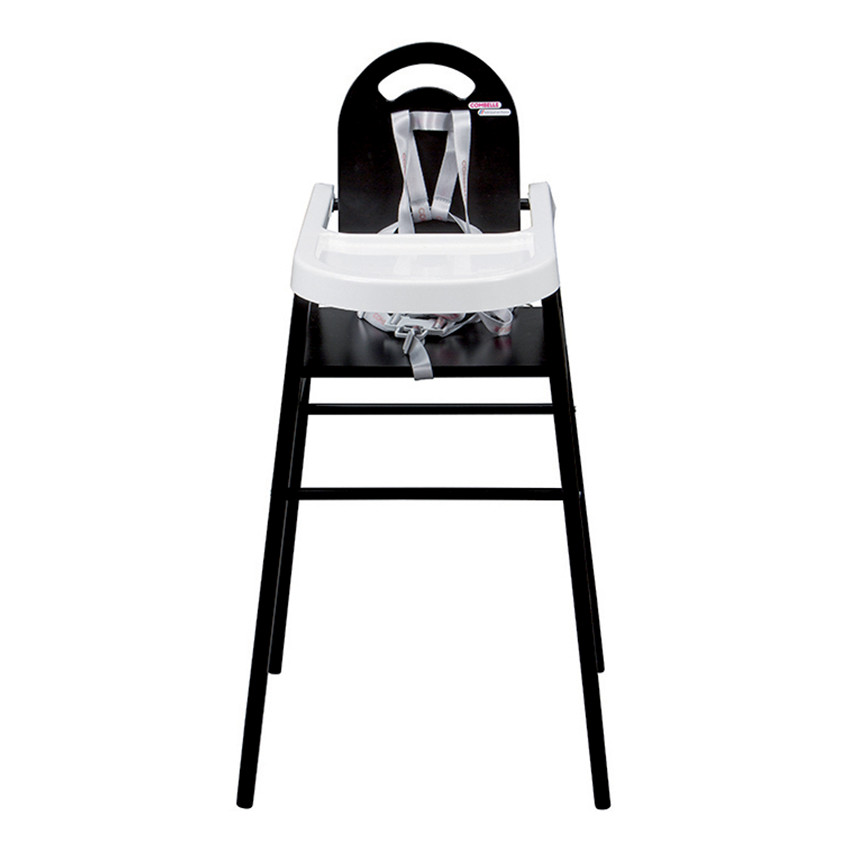 Chaise haute fixe Lili - Noir 