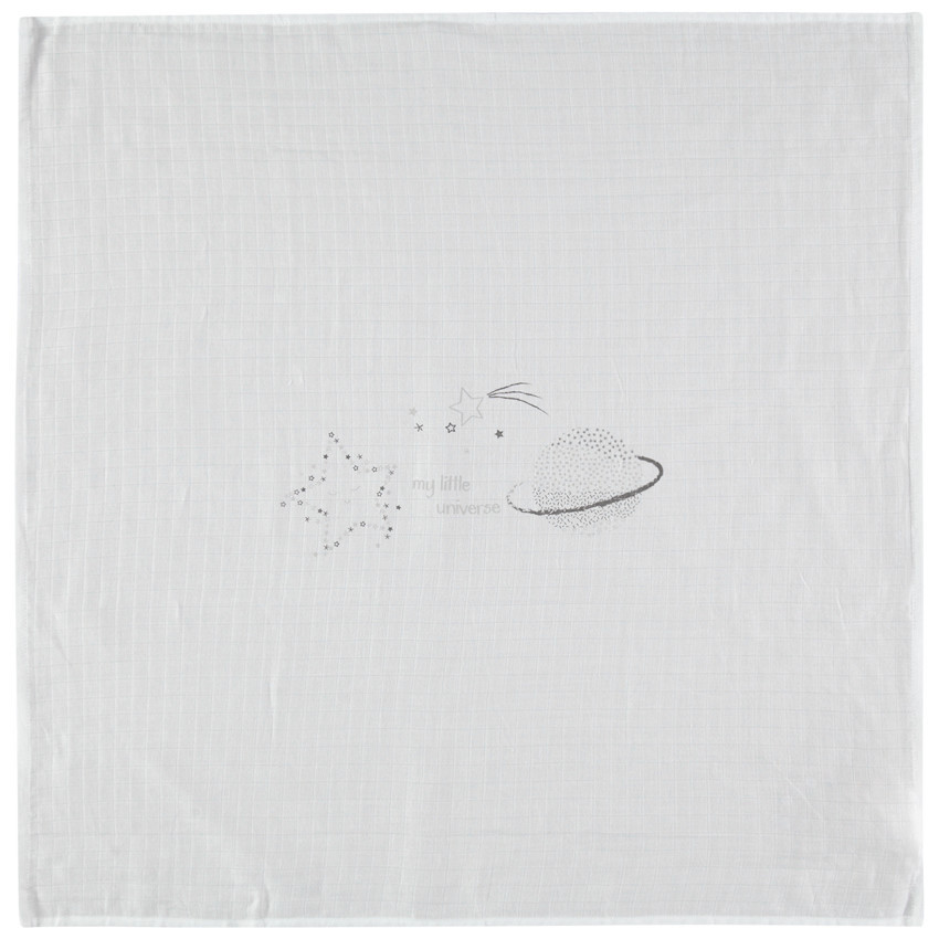 Lot de 3 langes en coton motif étoile 