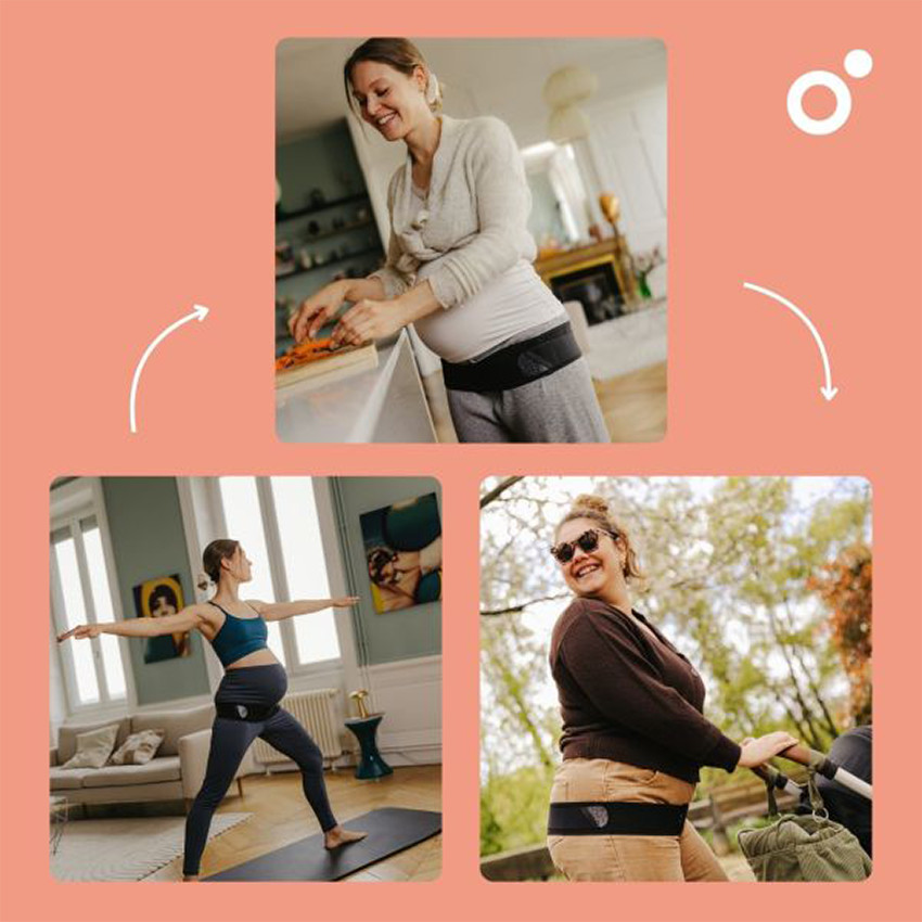 Ceinture de maintien grossesse Mom'n Belly - Noir 