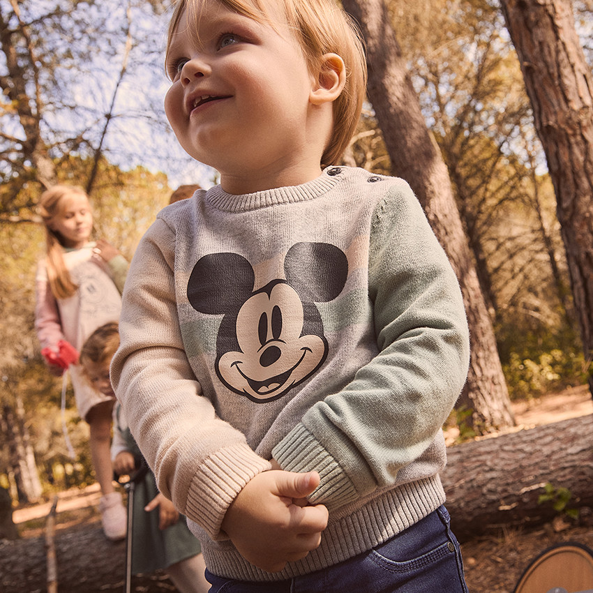 Pull Mickey Disney double velours pour bebe garcon Orchestra