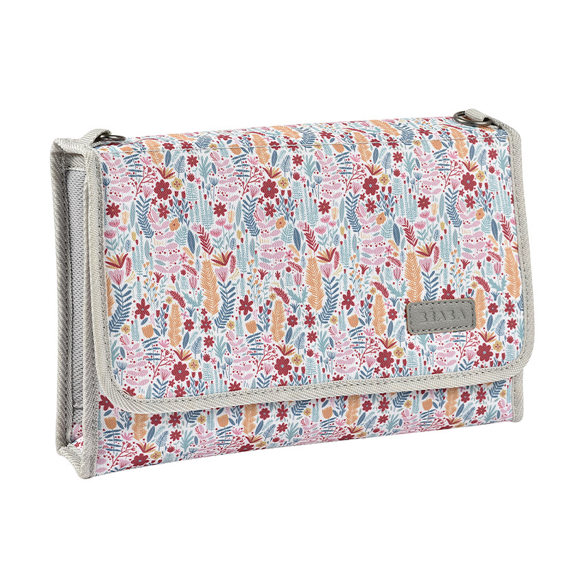 Pochette à langer Genève mirage grey/floral 