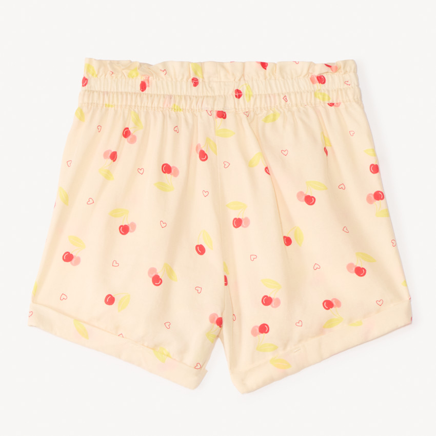 Short en tissu imprimé fantaisie pour fille 