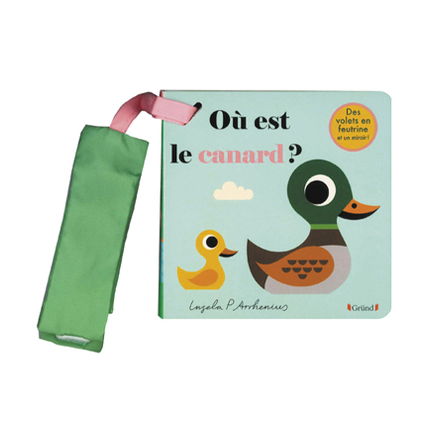 Livre matière pour poussette Où est le canard ? 