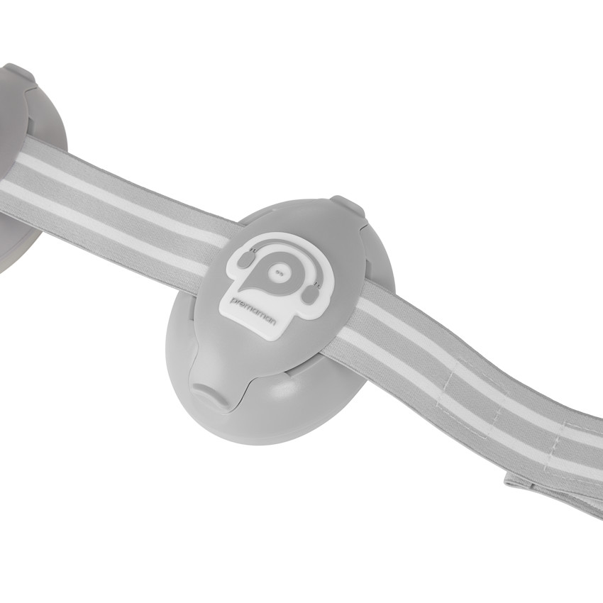 Casque anti-bruit pour bébé gris 