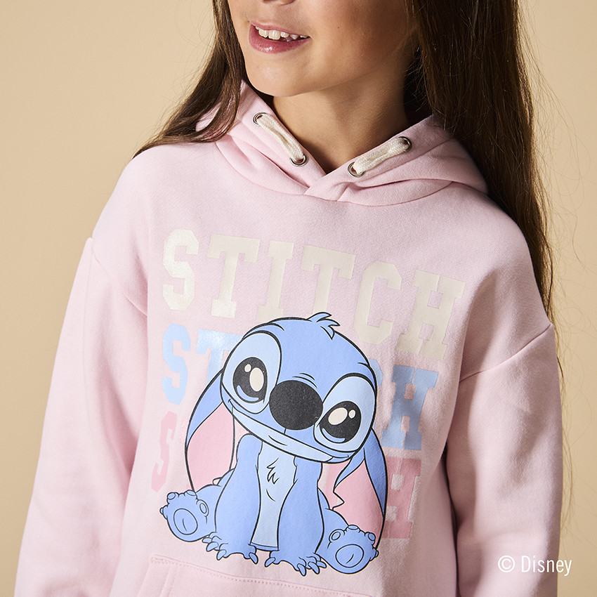 Robe sweat oversize à capuche Stitch Disney pour fille 