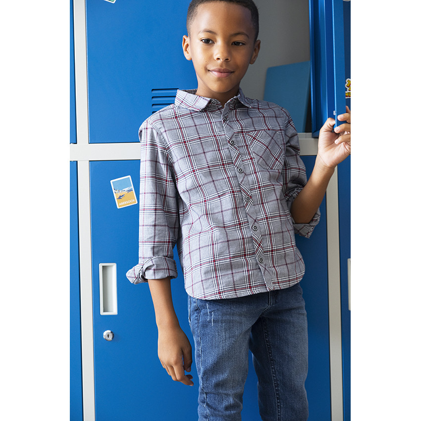 Jean slim avec ceinture pour garçon 