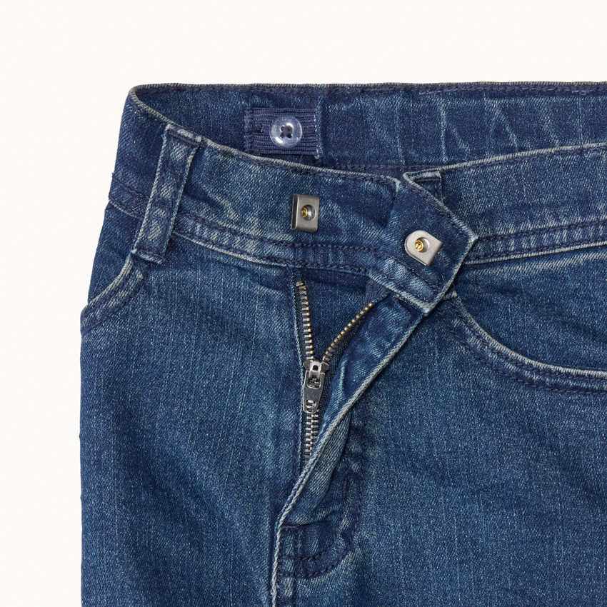 Jean slim effet délavé pour enfant garçon Main Jean slim effet délavé pour enfant garçon