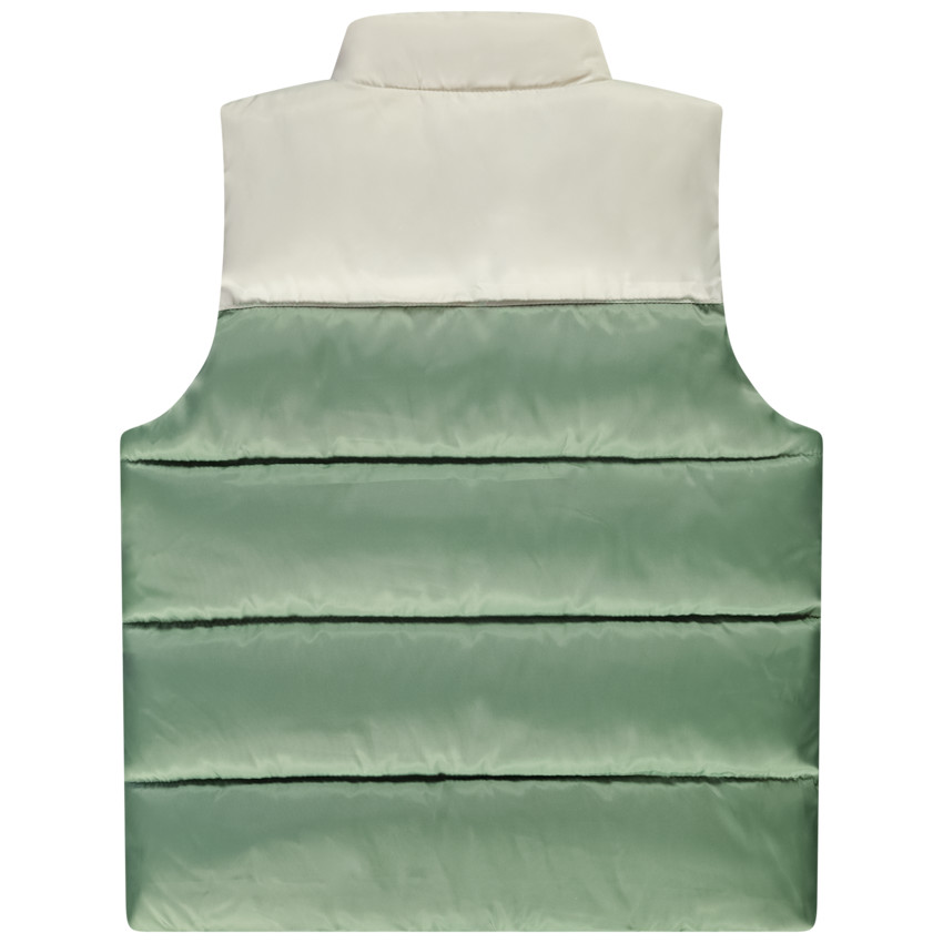 Doudoune sans manches matelassée et bicolore pour garçon 