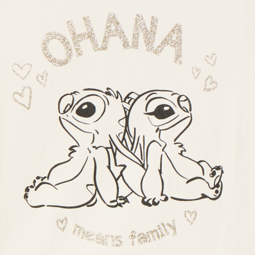 T-shirt manches courtes Stitch Disney pour fille  