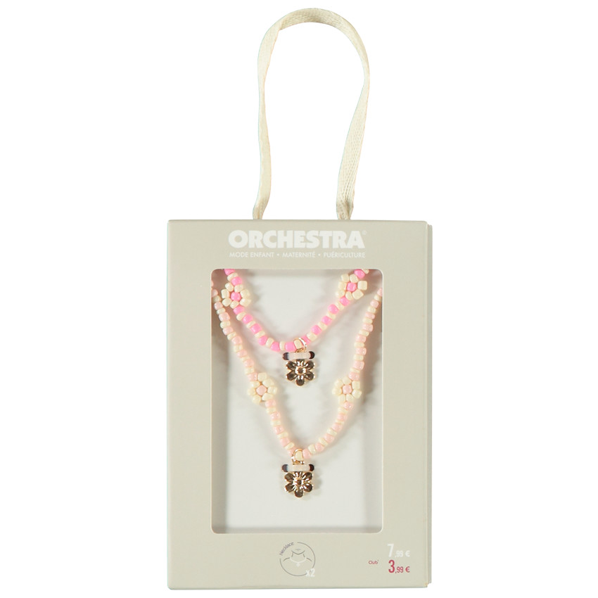 Lot de 2 colliers avec leur boîte pour fille  