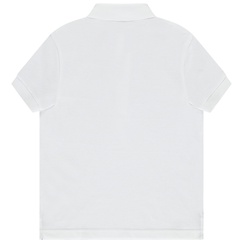Polo manches courtes uni en coton piqué pour garçon 
