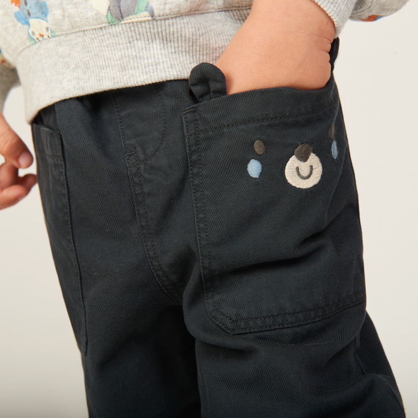 Pantalon à poche ludique pour bébé garçon 