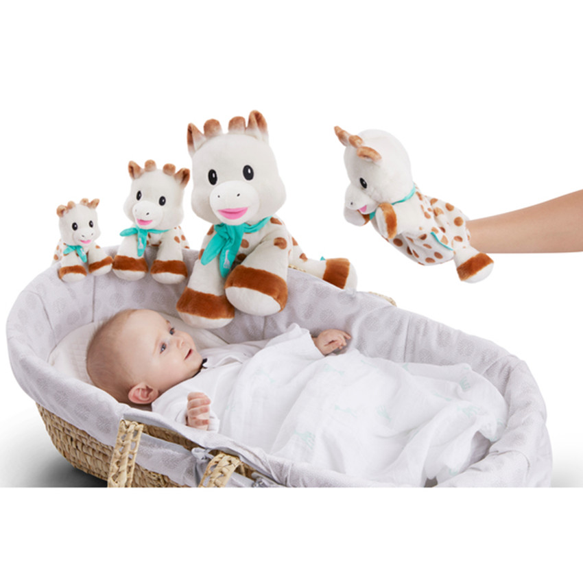 Doudou marionnette Sophie la Girafe Main Doudou marionnette Sophie la Girafe