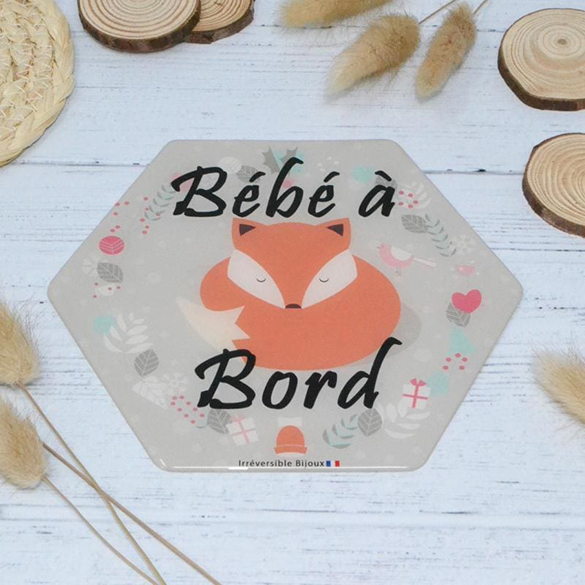 Adhésif bébé à bord - Renard 