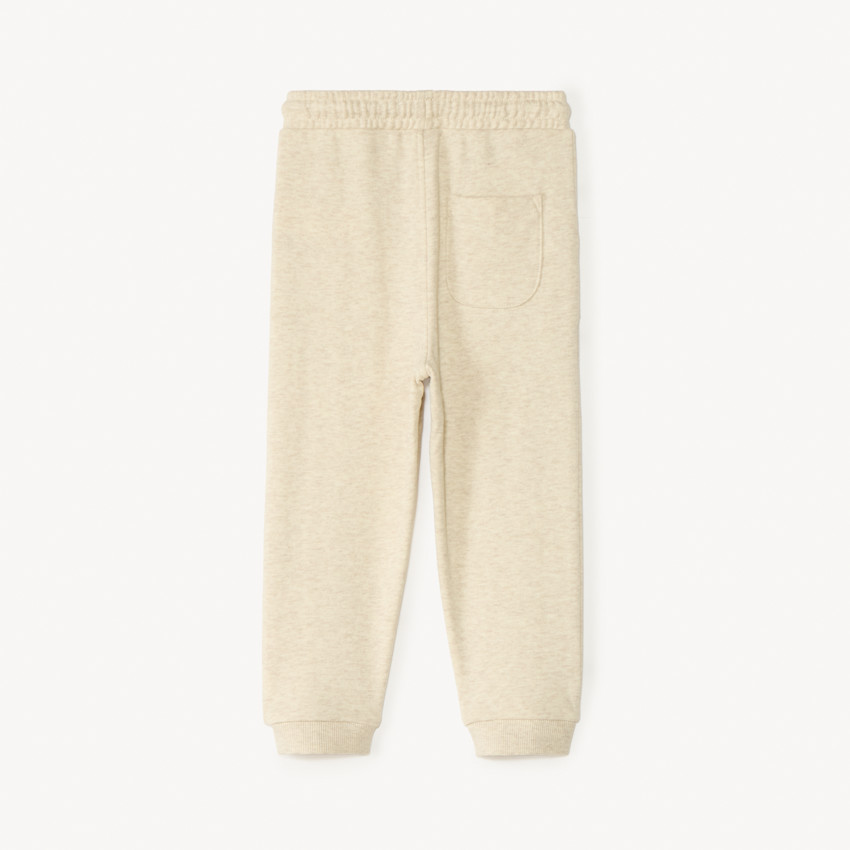 Jogging molleton uni à découpes pour bébé garçon 