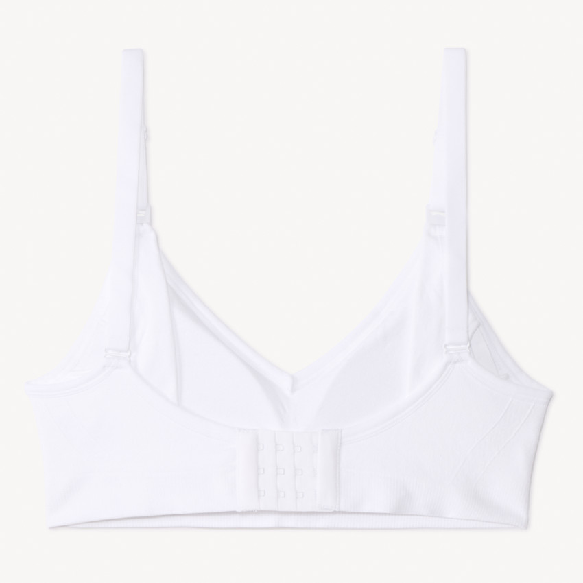 Brassière d'allaitement sans coutures et réglable unie 