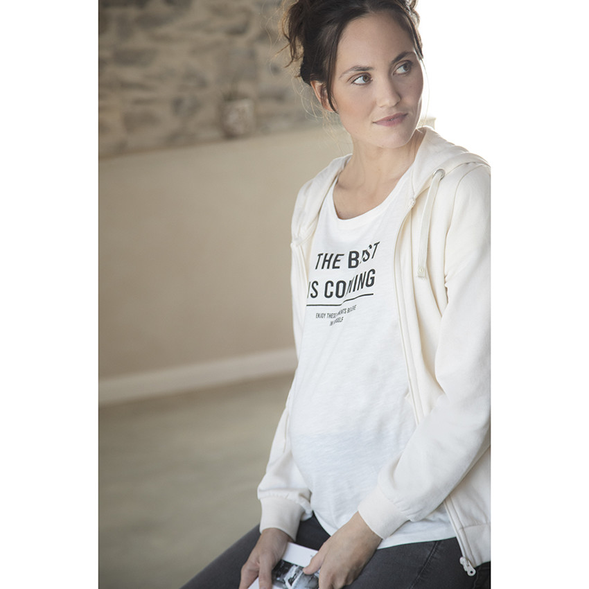 T-shirt de grossesse à manches courtes avec print 