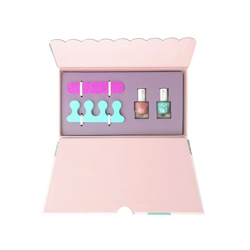 Coffret Suzanne 2 vernis à l'eau parfumés + accessoires manucure 