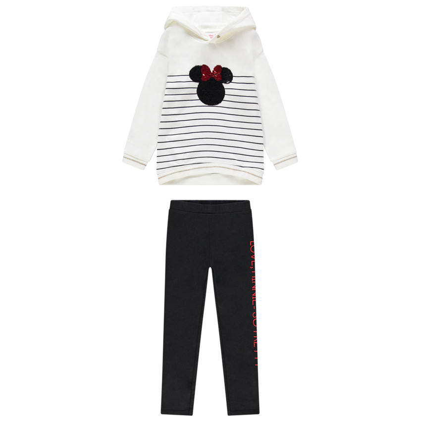 Jogging en molleton motif Minnie en sequins magique Disney 