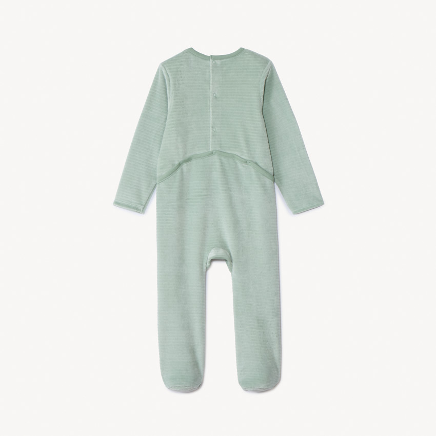 Dors-bien en velours patch animal pour bébé avec ouvertures différentes selon l'âge 
