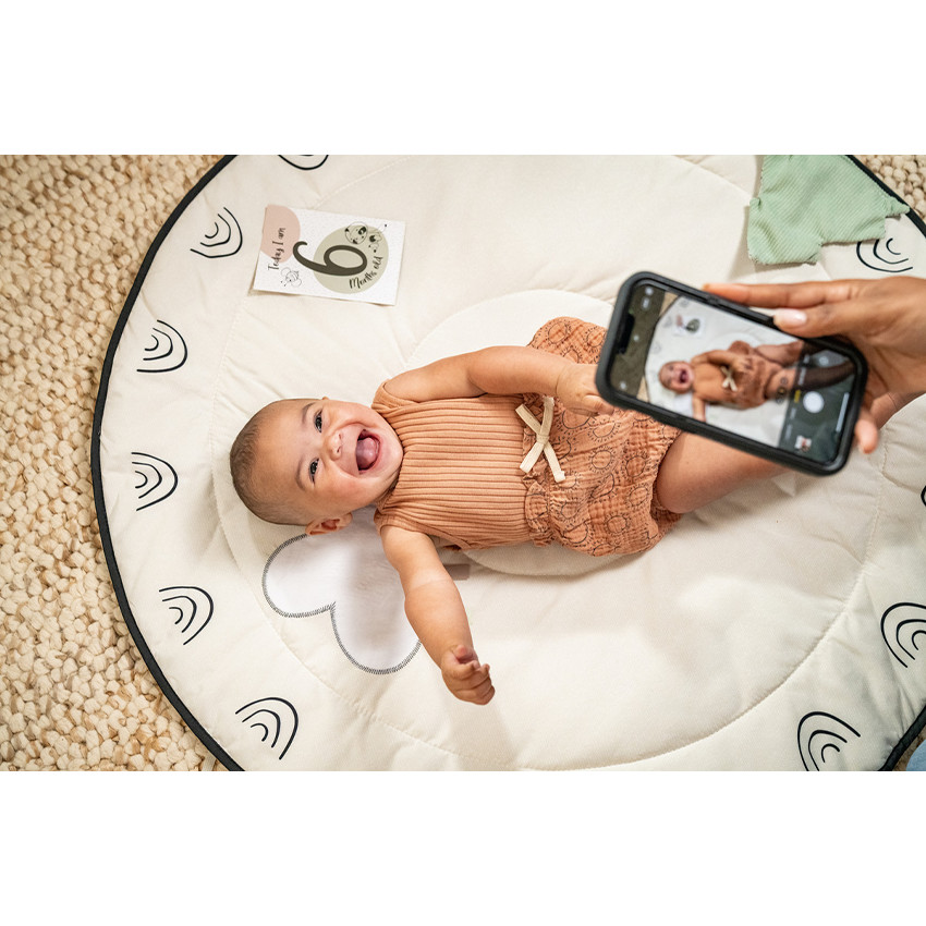 Tapis d'éveil Luxe Gymini avec arche en bois Black&White 