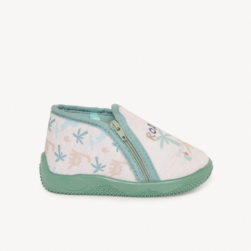 Chaussons bottillons motifs dino pour bébé garçon 