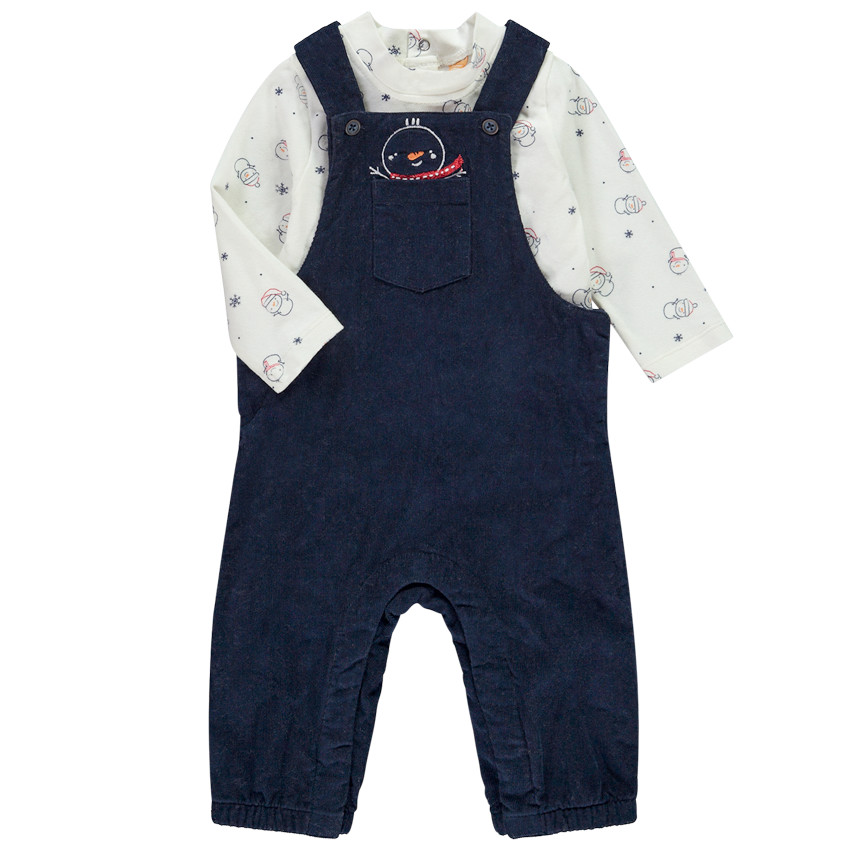 Ensemble 2 pièces motif bonhommes de neige pour bébé garçon 