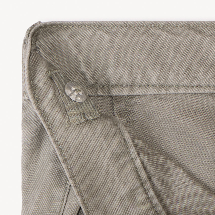 Pantalon droit en toile unie pour garçon 