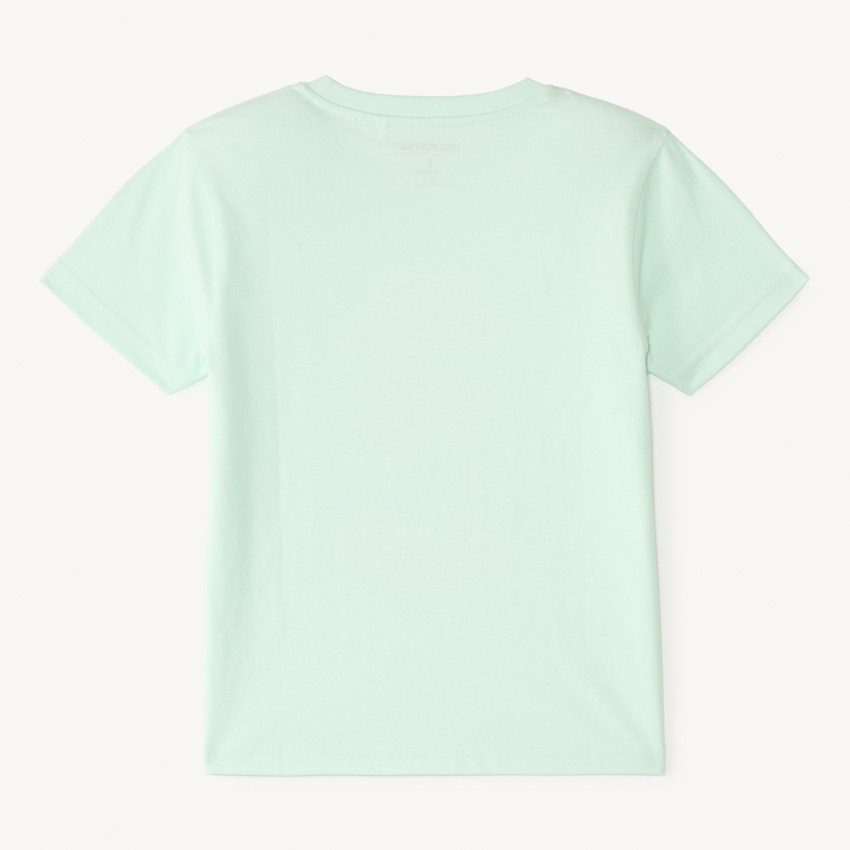 T-shirt manches courtes uni print estival fantaisie pour garçon 