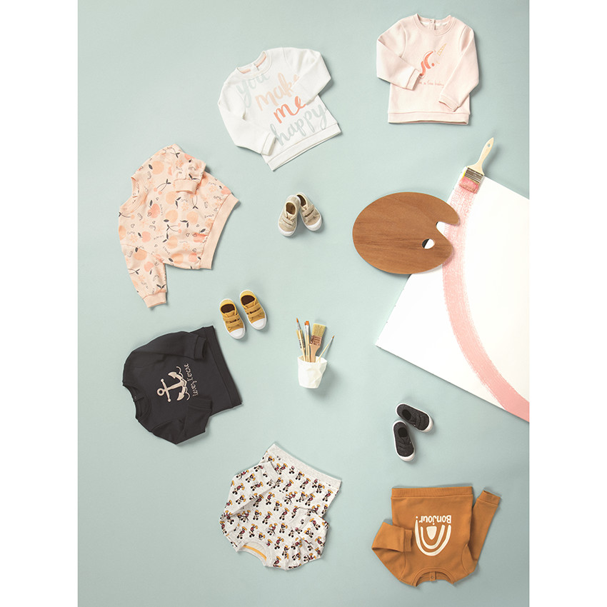 Sweat en molleton avec motif fruits pour bébé fille 