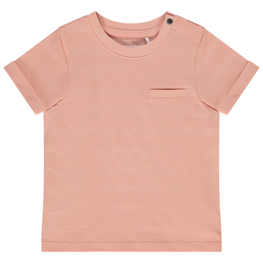 T-shirt manches courtes en jersey pop corn pour bébé garçon