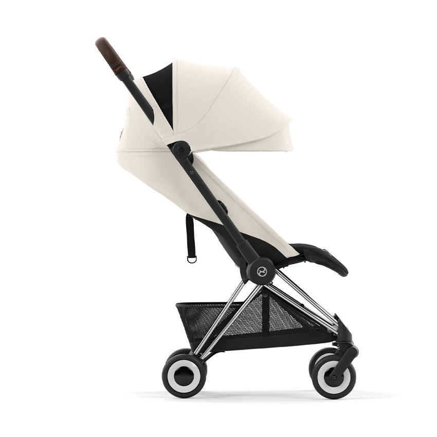Poussette ultra-compacte Coya chrome/off white 