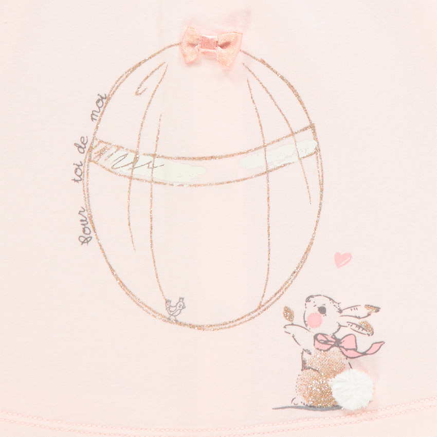 Ensemble avec t-shirt print oeuf et pantalon boule 