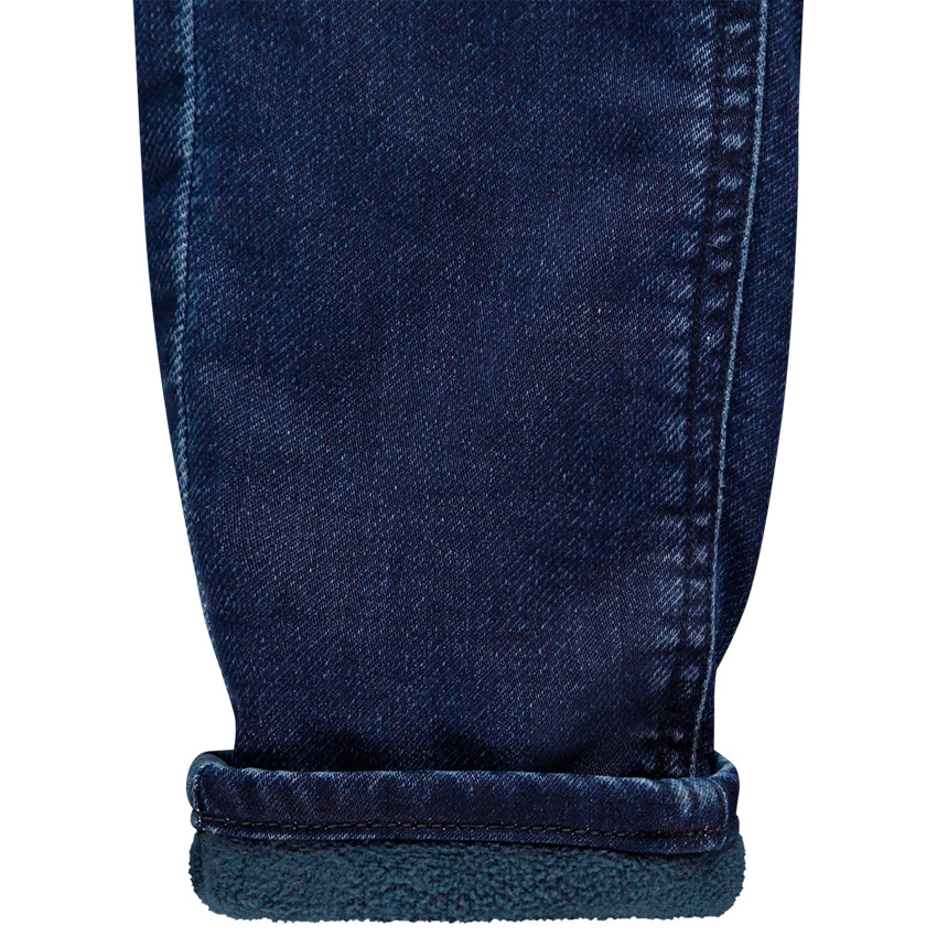 Jean effet délavé doublé micropolaire pour bébé garçon 