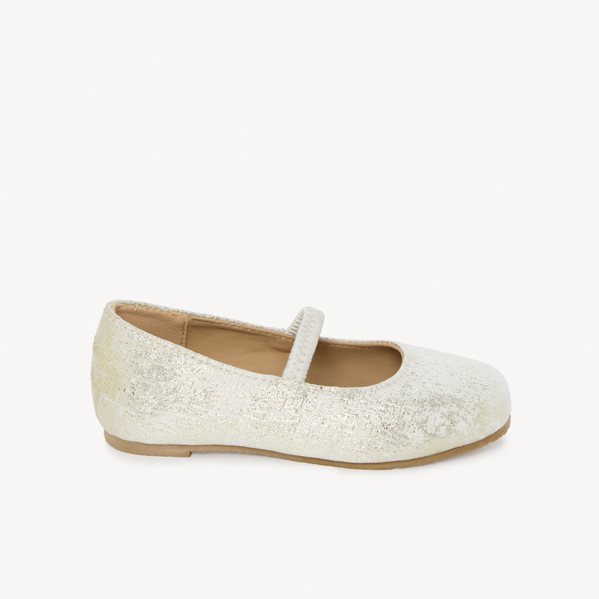 Babies avec élastique effet craquelé doré pour fille 