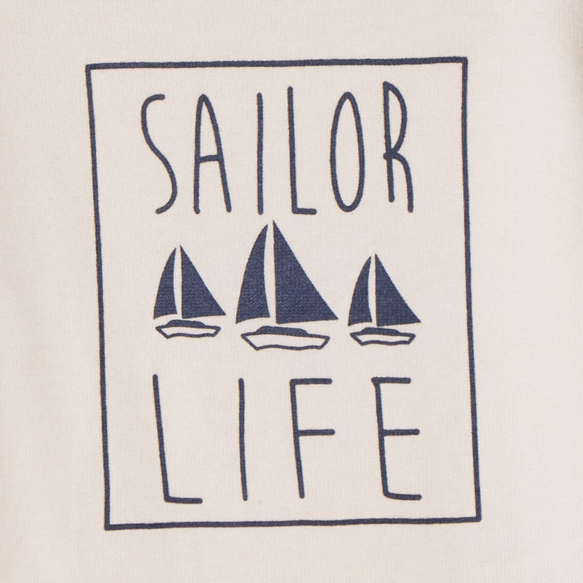 Pull en tricot print voiliers pour bébé garçon 