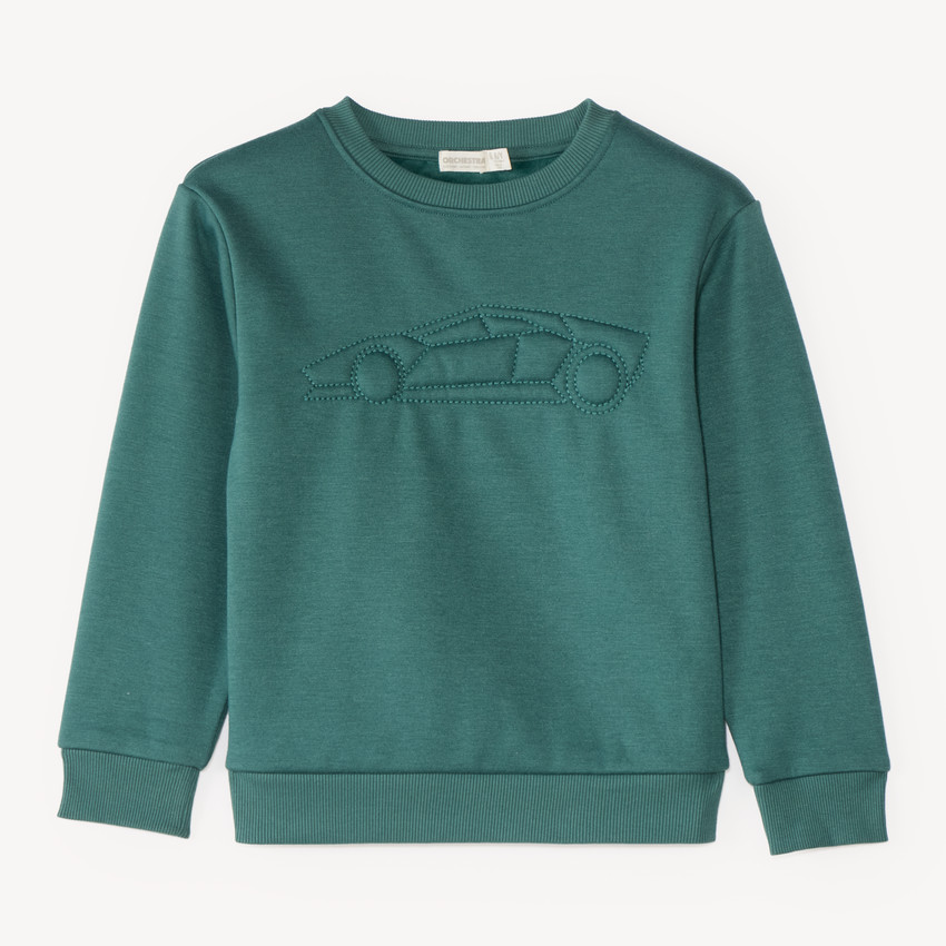 Sweat en molleton doublé polaire garçon