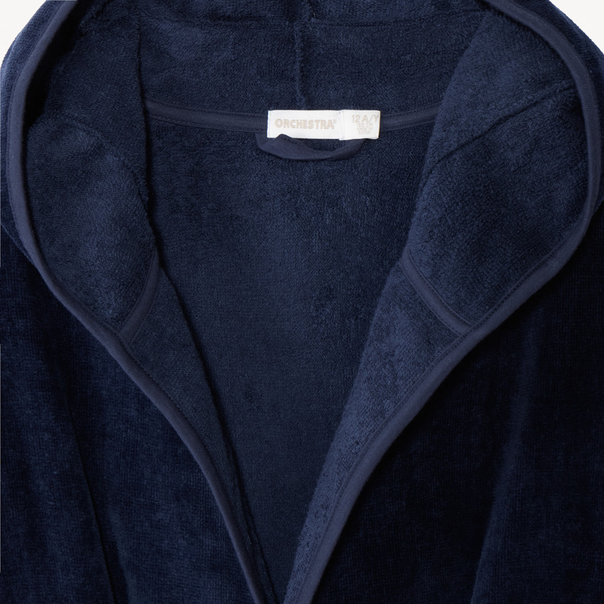 Peignoir éponge uni à capuche pour garçon 