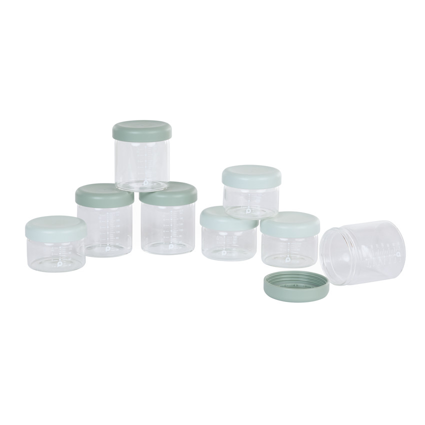 Lot de 8 pots de conservation en verre 4 x 120 ml + 4 x 220 ml 